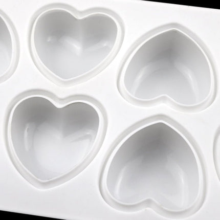 8 Grids Heart Silicone Chocolate Mold Handmade Aroma Soap Mould - DealBuddy