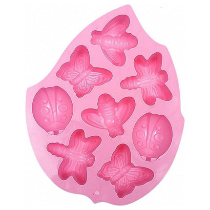 8 - in - 1 Insect Butterfly Dragonfly Beetle Shaped Silica Cake Mold - DealBuddy