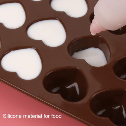 8 PCS Silicone Love Shape 15 Grid Cake Chocolate Ice Tray Mold - DealBuddy