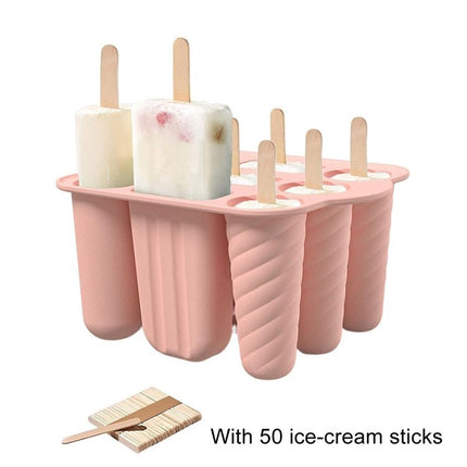 9 Grids Ice Cream Mould Silicone Ice Compartment Homemade Ice Cube Membrane Maker - DealBuddy