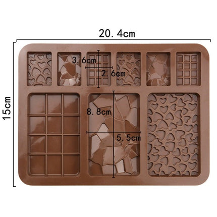 9 Grids Silicone Baking Chocolate Mold Cake DIY Fondant Mould - DealBuddy