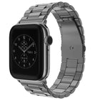 For Apple Watch Series 10 42mm / 9&8&7 41mm / SE 3&SE 2&6&SE&5&4 40mm / 3&2&1 38mm Fold Buckle 3 Beads Stainless Steel Watch Band - DealBuddy