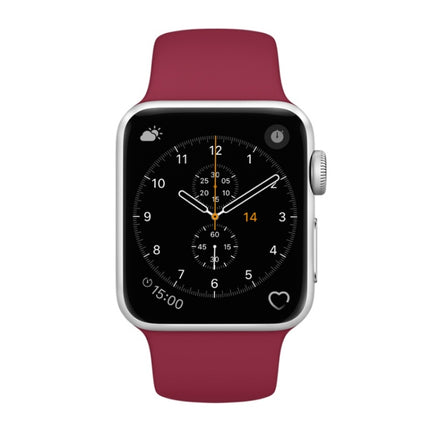 For Apple Watch Series 3 & 2 & 1 38mm Fashion Simple Style Silicone Wrist Watch Band, For 38mm - DealBuddy