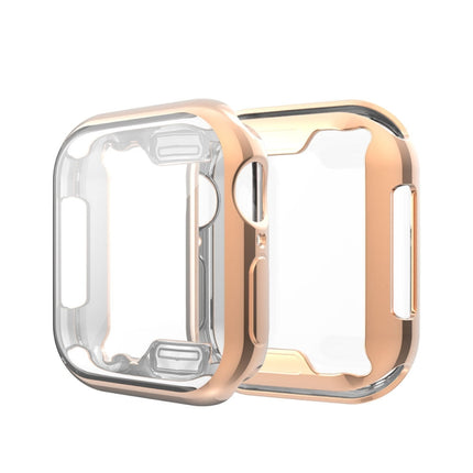 Full Coverage Plating TPU Case For Apple Watch Series 6 / 5 / 4 / Watch SE 40mm