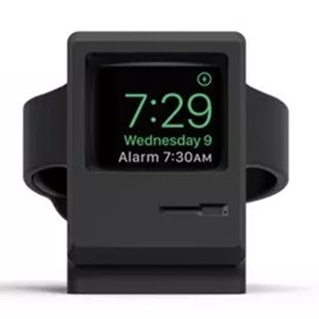 Retro Style Silica Gel Apple Watch Charging Dock Stand Holder Station - DealBuddy