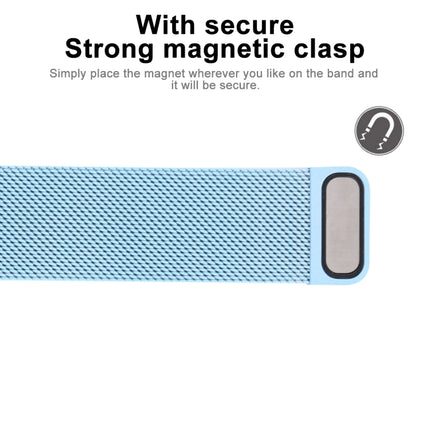 For Apple Watch Series 7 41mm / 6 & SE & 5 & 4 40mm / 3 & 2 & 1 38mm Color-changing Magnetic Nylon Watch Band, 40mm
