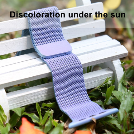 For Apple Watch Ultra 49mm&Watch Ultra 2 49mm / Series 10 46mm / 9&8&7 45mm / SE 3&SE 2&6&SE&5&4 44mm / 3&2&1 42mm Color-changing Magnetic Nylon Watch Band, 44mm