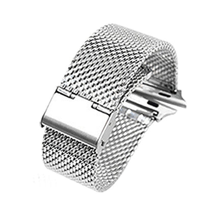 304 Stainless Steel Milanese Watch Band with Connector For Apple Watch Series 10 42mm / 9&8&7 41mm / SE 3&SE 2&6&SE&5&4 40mm / 3&2&1 38mm, For Apple Watch Series 7  41mm / & 6 & SE & 5 & 4 40mm - DealBuddy