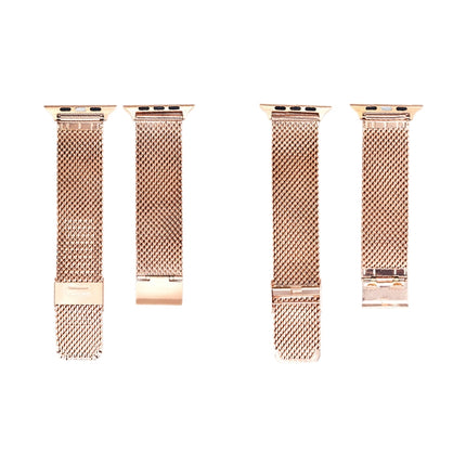 304 Stainless Steel Milanese Watch Band with Connector For Apple Watch Ultra 49mm&Watch Ultra 2 49mm / Series 10 46mm / 9&8&7 45mm / SE 3&SE 2&6&SE&5&4 44mm / 3&2&1 42mm, For Apple Watch Series  7  45mm / & 6 & SE & 5 & 4 44mm