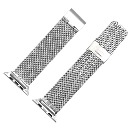 304 Stainless Steel Milanese Watch Band with Connector For Apple Watch Ultra 49mm&Watch Ultra 2 49mm / Series 10 46mm / 9&8&7 45mm / SE 3&SE 2&6&SE&5&4 44mm / 3&2&1 42mm, For Apple Watch Series  7  45mm / & 6 & SE & 5 & 4 44mm