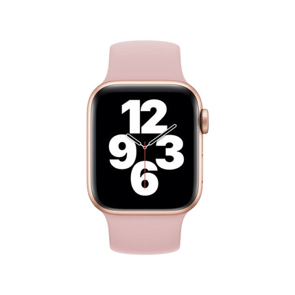 For Apple Watch Ultra 49mm&Watch Ultra 2 49mm / Series 10 46mm / 9&8&7 45mm / SE 3&SE 2&6&SE&5&4 44mm / 3&2&1 42mm Solid Color Elastic Silicone Watch Band, Size:L 156mm