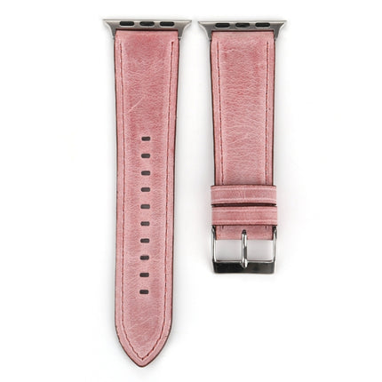 For Apple Watch Series 10 42mm / 9&8&7 41mm / SE 3&SE 2&6&SE&5&4 40mm / 3&2&1 38mm Fresh Style Genuine Leather Watch Band - DealBuddy
