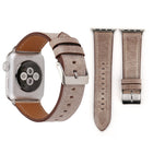 For Apple Watch Series 10 42mm / 9&8&7 41mm / SE 3&SE 2&6&SE&5&4 40mm / 3&2&1 38mm Fresh Style Genuine Leather Watch Band - DealBuddy