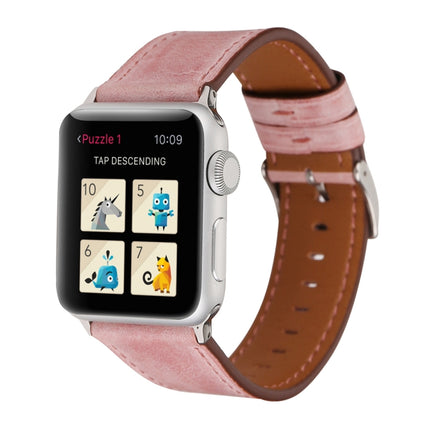 For Apple Watch Ultra 49mm&Watch Ultra 2 49mm / Series 10 46mm / 9&8&7 45mm / SE 3&SE 2&6&SE&5&4 44mm / 3&2&1 42mm Fresh Style Genuine Leather Watch Band - DealBuddy