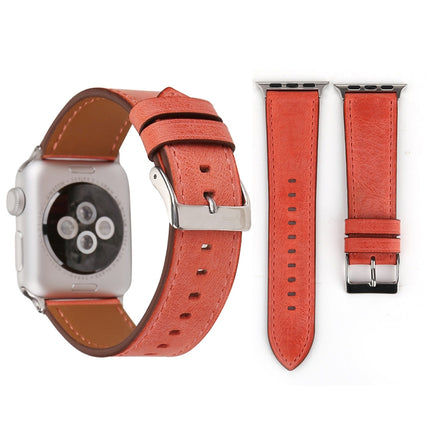 For Apple Watch Ultra 49mm&Watch Ultra 2 49mm / Series 10 46mm / 9&8&7 45mm / SE 3&SE 2&6&SE&5&4 44mm / 3&2&1 42mm Fresh Style Genuine Leather Watch Band - DealBuddy