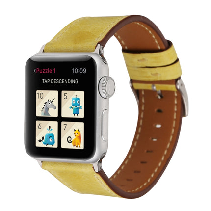 For Apple Watch Ultra 49mm&Watch Ultra 2 49mm / Series 10 46mm / 9&8&7 45mm / SE 3&SE 2&6&SE&5&4 44mm / 3&2&1 42mm Fresh Style Genuine Leather Watch Band, 42mm - DealBuddy