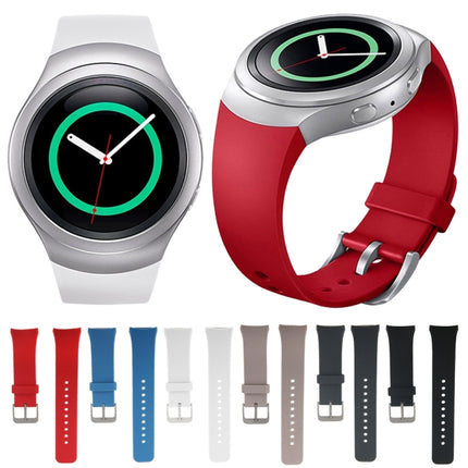 For Samsung Gear S2 Sport / Gear S2 Watch Solid Color Silicone Watchband - DealBuddy