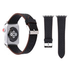 For Apple Watch Series 10 42mm / 9&8&7 41mm / SE 3&SE 2&6&SE&5&4 40mm / 3&2&1 38mm Simple Fashion Genuine Leather Hole Pattern Watch Band - DealBuddy