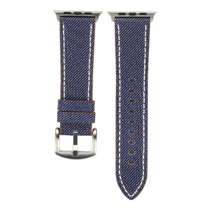 For Apple Watch Series 10 42mm / 9&8&7 41mm / SE 3&SE 2&6&SE&5&4 40mm / 3&2&1 38mm Simple Fashion Genuine Leather Cowboy Pattern Watch Band