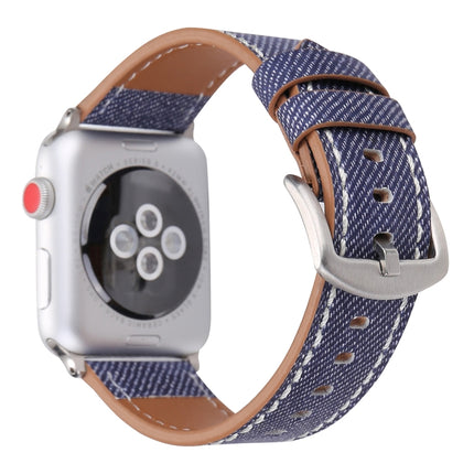 For Apple Watch Series 10 42mm / 9&8&7 41mm / SE 3&SE 2&6&SE&5&4 40mm / 3&2&1 38mm Simple Fashion Genuine Leather Cowboy Pattern Watch Band