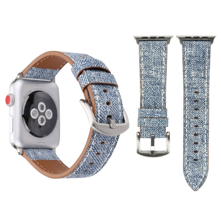 For Apple Watch Series 10 42mm / 9&8&7 41mm / SE 3&SE 2&6&SE&5&4 40mm / 3&2&1 38mm Simple Fashion Genuine Leather Cowboy Pattern Watch Band
