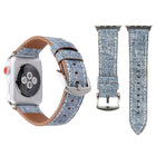 For Apple Watch Ultra 49mm&Watch Ultra 2 49mm / Series 10 46mm / 9&8&7 45mm / SE 3&SE 2&6&SE&5&4 44mm / 3&2&1 42mm Simple Fashion Genuine Leather Cowboy Pattern Watch Band, 42mm - DealBuddy