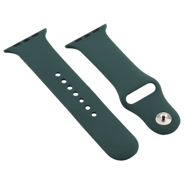 For Apple Watch Series 7 41mm / 6 & SE & 5 & 4 40mm / 3 & 2 & 1 38mm Silicone Watch Band - DealBuddy