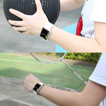 For Apple Watch Series 7 41mm / 6 & SE & 5 & 4 40mm / 3 & 2 & 1 38mm Silicone Watch Band - DealBuddy