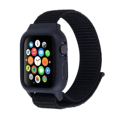 For Apple Watch Ultra 49mm&Watch Ultra 2 49mm / Series 10 46mm / 9&8&7 45mm / SE 3&SE 2&6&SE&5&4 44mm / 3&2&1 42mm Nylon Watch Band with Hook and Loop Fastener