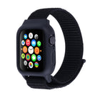 For Apple Watch Ultra 49mm&Watch Ultra 2 49mm / Series 10 46mm / 9&8&7 45mm / SE 3&SE 2&6&SE&5&4 44mm / 3&2&1 42mm Nylon Watch Band with Hook and Loop Fastener