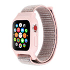 For Apple Watch Ultra 49mm&Watch Ultra 2 49mm / Series 10 46mm / 9&8&7 45mm / SE 3&SE 2&6&SE&5&4 44mm / 3&2&1 42mm Nylon Watch Band with Hook and Loop Fastener