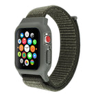 For Apple Watch Ultra 49mm&Watch Ultra 2 49mm / Series 10 46mm / 9&8&7 45mm / SE 3&SE 2&6&SE&5&4 44mm / 3&2&1 42mm Nylon Watch Band with Hook and Loop Fastener