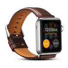 Denior Oil Wax Retro Watch Leather Watch Band for Apple Watch Series 7 45mm / 6 & SE & 5 & 4 44mm / 3 & 2 & 1 42mm - DealBuddy