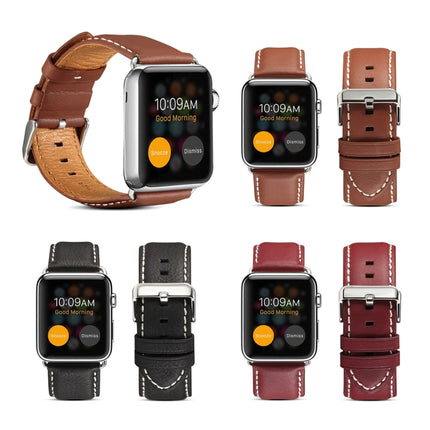 Denior Environmental Luxury Car Watch Leather Watch Band for Apple Watch Ultra 49mm&Watch Ultra 2 49mm / Series 10 46mm / 9&8&7 45mm / SE 3&SE 2&6&SE&5&4 44mm / 3&2&1 42mm - DealBuddy