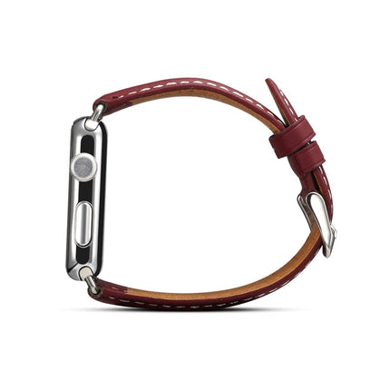 Denior Environmental Luxury Car Watch Leather Watch Band for Apple Watch Series 10 42mm / 9&8&7 41mm / SE 3&SE 2&6&SE&5&4 40mm / 3&2&1 38mm - DealBuddy