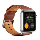 Denior Environmental Luxury Car Watch Leather Watch Band for Apple Watch Series 10 42mm / 9&8&7 41mm / SE 3&SE 2&6&SE&5&4 40mm / 3&2&1 38mm - DealBuddy