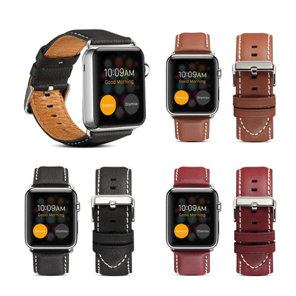 Denior Environmental Luxury Car Watch Leather Watch Band for Apple Watch Series 10 42mm / 9&8&7 41mm / SE 3&SE 2&6&SE&5&4 40mm / 3&2&1 38mm - DealBuddy