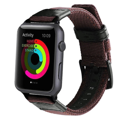 Jeep Style Nylon Wrist Watch Band with Stainless Steel Buckle for Apple Watch Series 3 & 2 & 1 42mm, 42mm - DealBuddy