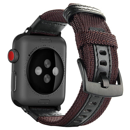 Jeep Style Nylon Wrist Watch Band with Stainless Steel Buckle for Apple Watch Series 3 & 2 & 1 42mm - DealBuddy