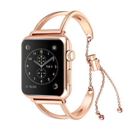 Letter V Shape Bracelet Metal Wrist Watch Band with Stainless Steel Buckle for Apple Watch Ultra 49mm&Watch Ultra 2 49mm / Series 10 46mm / 9&8&7 45mm / SE 3&SE 2&6&SE&5&4 44mm / 3&2&1 42mm - DealBuddy