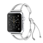 Letter V Shape Bracelet Metal Wrist Watch Band with Stainless Steel Buckle for Apple Watch Ultra 49mm&Watch Ultra 2 49mm / Series 10 46mm / 9&8&7 45mm / SE 3&SE 2&6&SE&5&4 44mm / 3&2&1 42mm - DealBuddy