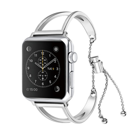 Letter V Shape Bracelet Metal Wrist Watch Band with Stainless Steel Buckle for Apple Watch Ultra 49mm&Watch Ultra 2 49mm / Series 10 46mm / 9&8&7 45mm / SE 3&SE 2&6&SE&5&4 44mm / 3&2&1 42mm, 7 45mm / 6&SE&5&4 44mm / 3&2&1 42mm - DealBuddy