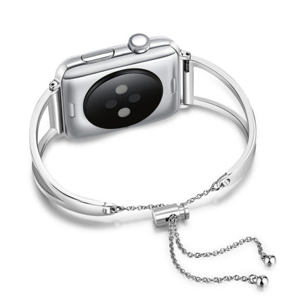 Letter V Shape Bracelet Metal Wrist Watch Band with Stainless Steel Buckle for Apple Watch Ultra 49mm&Watch Ultra 2 49mm / Series 10 46mm / 9&8&7 45mm / SE 3&SE 2&6&SE&5&4 44mm / 3&2&1 42mm, 7 45mm / 6&SE&5&4 44mm / 3&2&1 42mm - DealBuddy