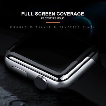 mocolo 0.33mm 9H 3D Round Edge Full Glue Tempered Glass Film For Apple Watch Series 6 / 5 / 4 / Watch SE 40mm - DealBuddy
