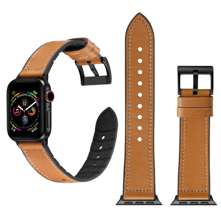 Solid Color TPU + Stainless Steel Watch Band for Apple Watch Series 10 42mm / 9&8&7 41mm / SE 3&SE 2&6&SE&5&4 40mm / 3&2&1 38mm, 40mm - DealBuddy