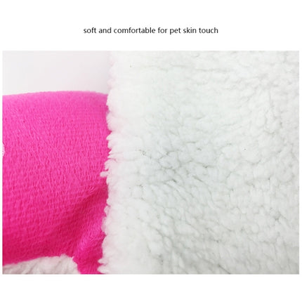 Strawberry Shaped Foldable Short Plush Pet House Nest, Size: L, Purple, Size L, Red, Size L, Pink, Size L