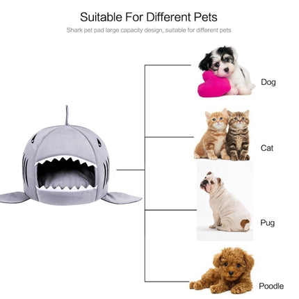 Indoor Pet Dog Puppy Cat Warm House Sharks Pet Sleeping Bed Nest, S Size: 42x42x42cm - DealBuddy