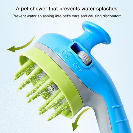 Pet Shower Shower Brush with Non-slip Handle Nozzle - DealBuddy