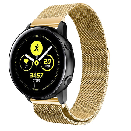 Milanis Magnetic Stainless Steel Mesh Wrist Strap WatchBand for Galaxy Watch Active 20mm - DealBuddy