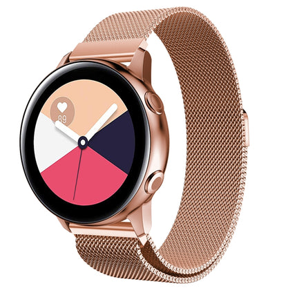 Milanis Magnetic Stainless Steel Mesh Wrist Strap WatchBand for Galaxy Watch Active 20mm - DealBuddy